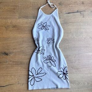 Halter knit dress